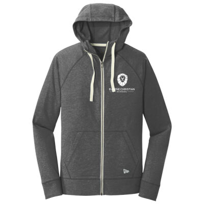 ECS Zippered Hoodie - Sueded Cotton Blend Full Zip Hoodie Thumbnail